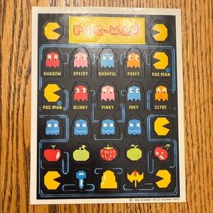 Vintage Pac-Man Sticker Sheet